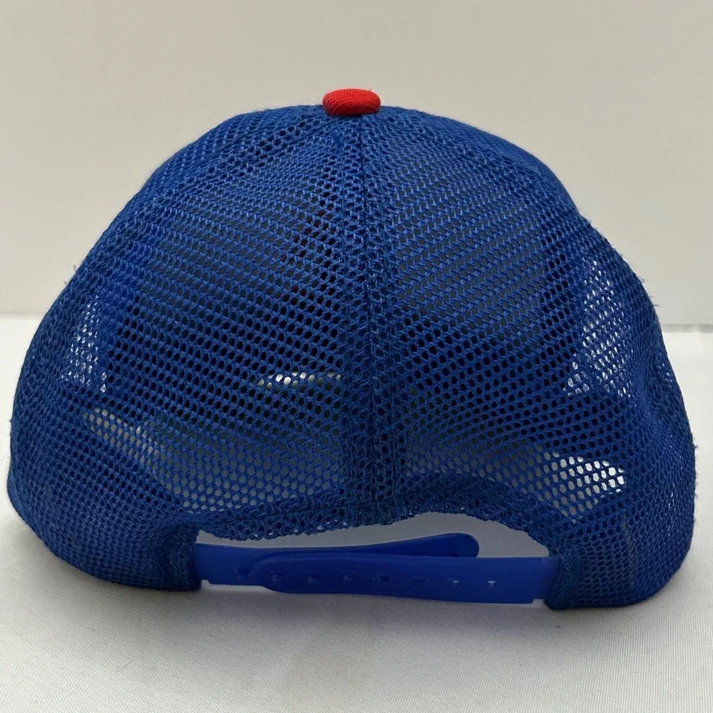 Vintage Chicago Cubs MLB Baseball Trucker Hat Cap youth ANNCO Red White Blue‎ - Picture 6 of 9